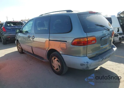 2000 Toyota Sienna Le from USA, damaged, VIN 4T3ZF13C4YU207290